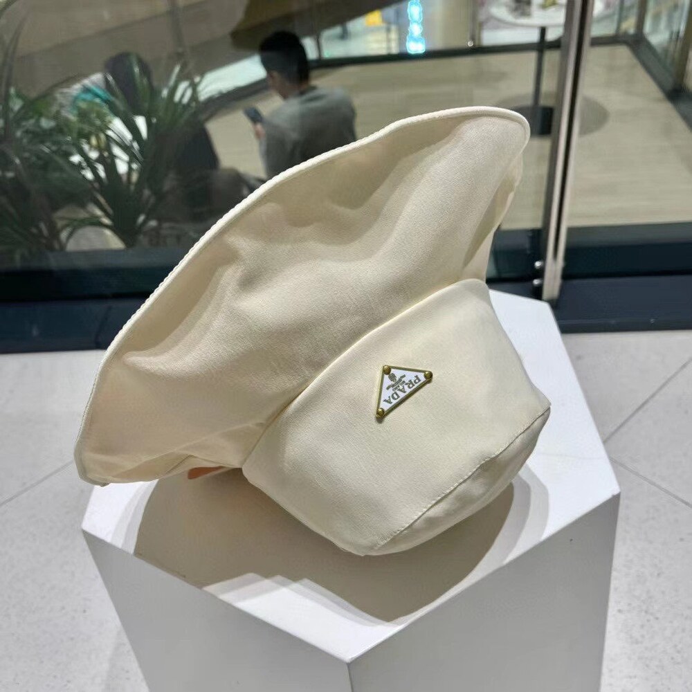 Prada Nylon Bucket Hat in Cream - Picture 7 of 7